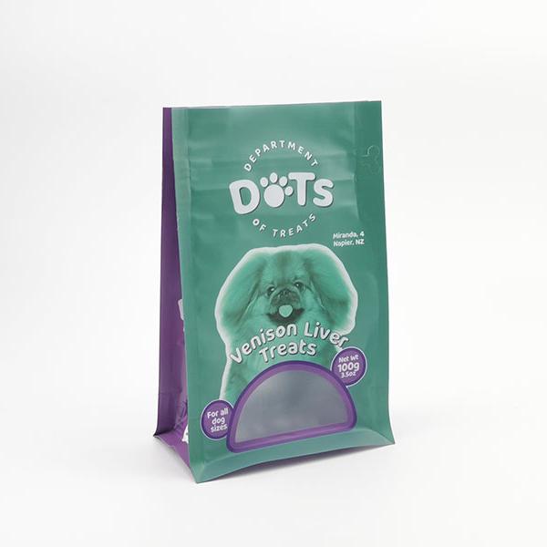 100g digital printed flat bottom pouch for pet dog food