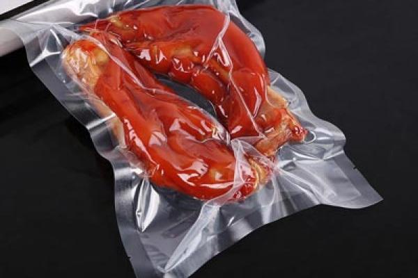 blank transparent vacuum pouch