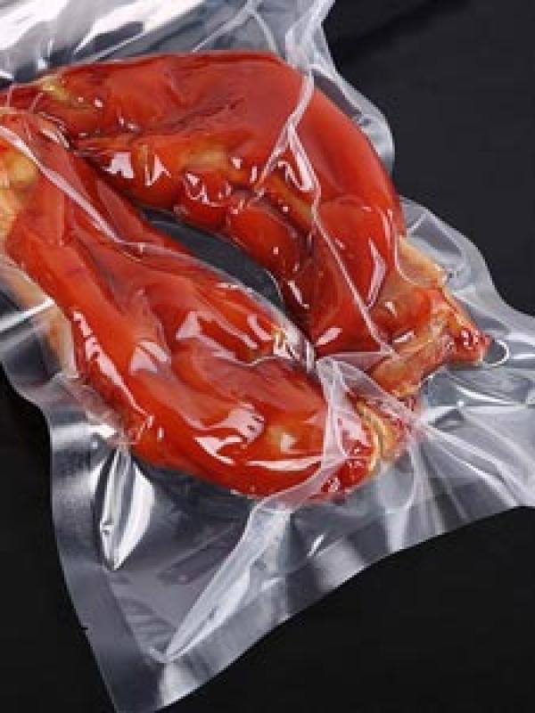 blank transparent vacuum pouch