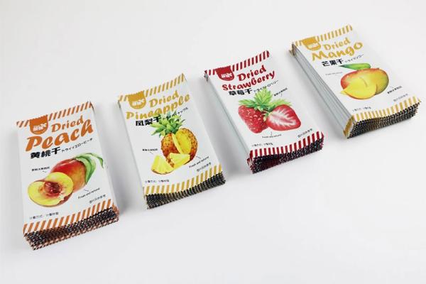 digital printed back sealed pouch for dried fruit