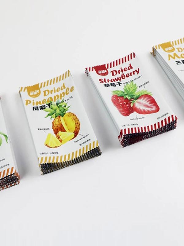 digital printed back sealed pouch for dried fruit