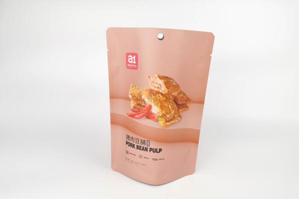 digital printed stand up pouch for pork bean pulp