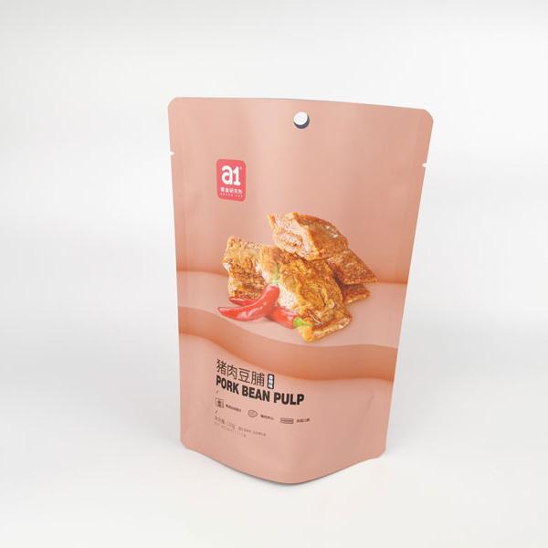 digital printed stand up pouch for pork bean pulp