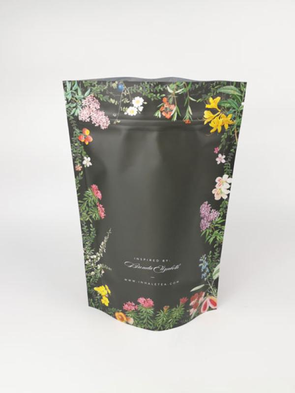 digital printed stand up pouch for tea