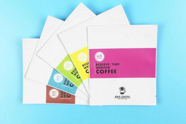 digital printing matte flat pouch for drip coffee