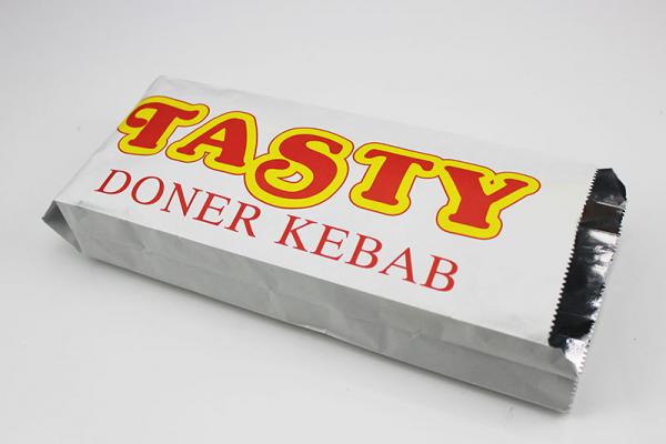 PE coated aluminum paper bag for doner kebab