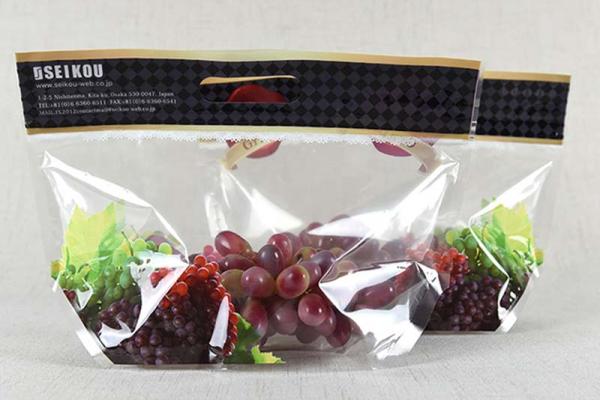 printed fruit vent bag for grape