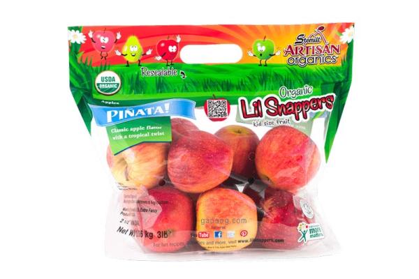 resealable stand up pouch for fruit