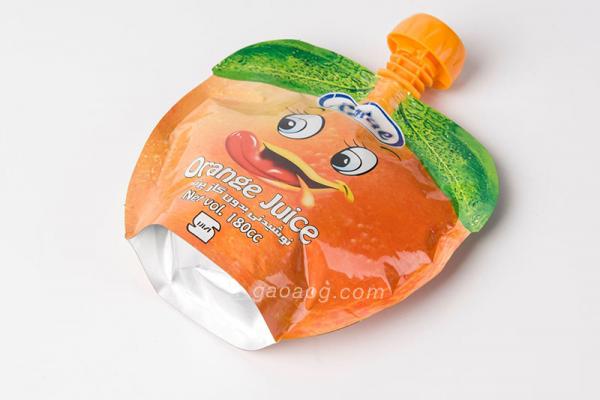 spout pouch for orange juice`