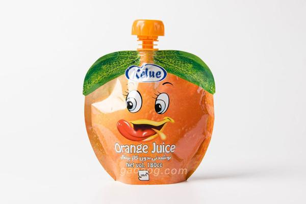 spout pouch for orange juice