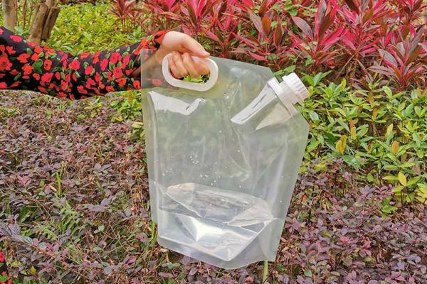 Stand up pouch with spout for water